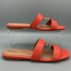 NEW Giani Bernini Women’s Caitlynn Memory Foam Slip on Flats Orange Size 11M